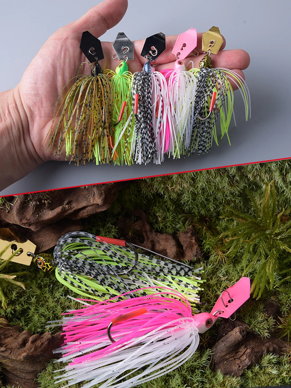 Spinner Bait Fishing Lures Kit Set