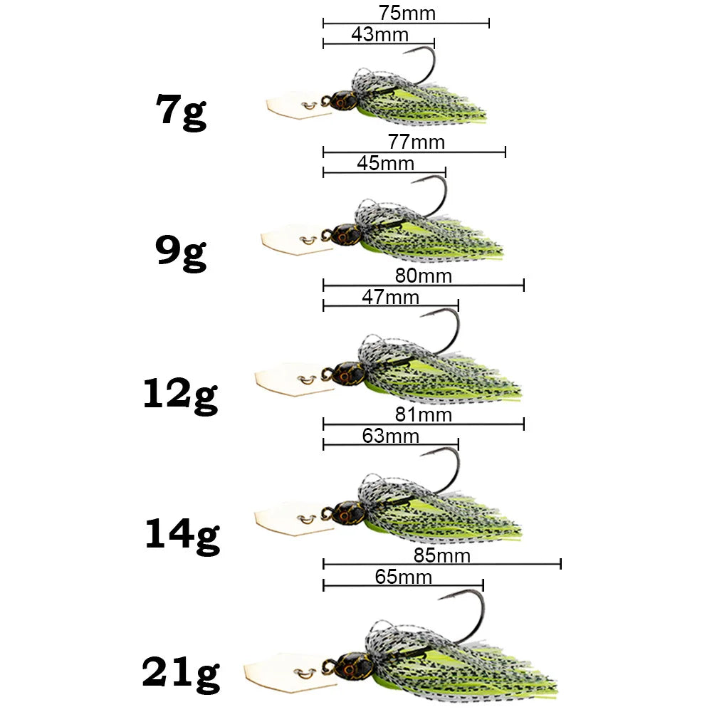Spinner Bait Fishing Lures Kit Set